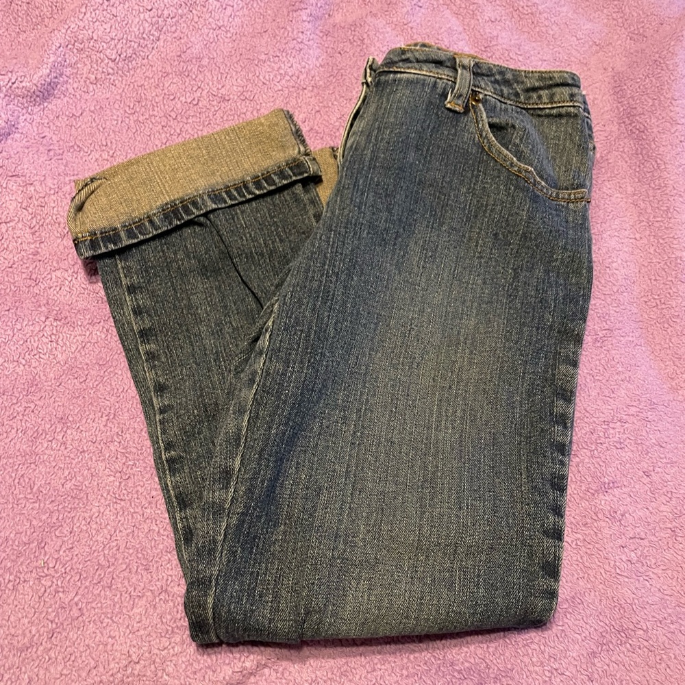 Bisou Bisou Dark Blue Straight Leg Jeans